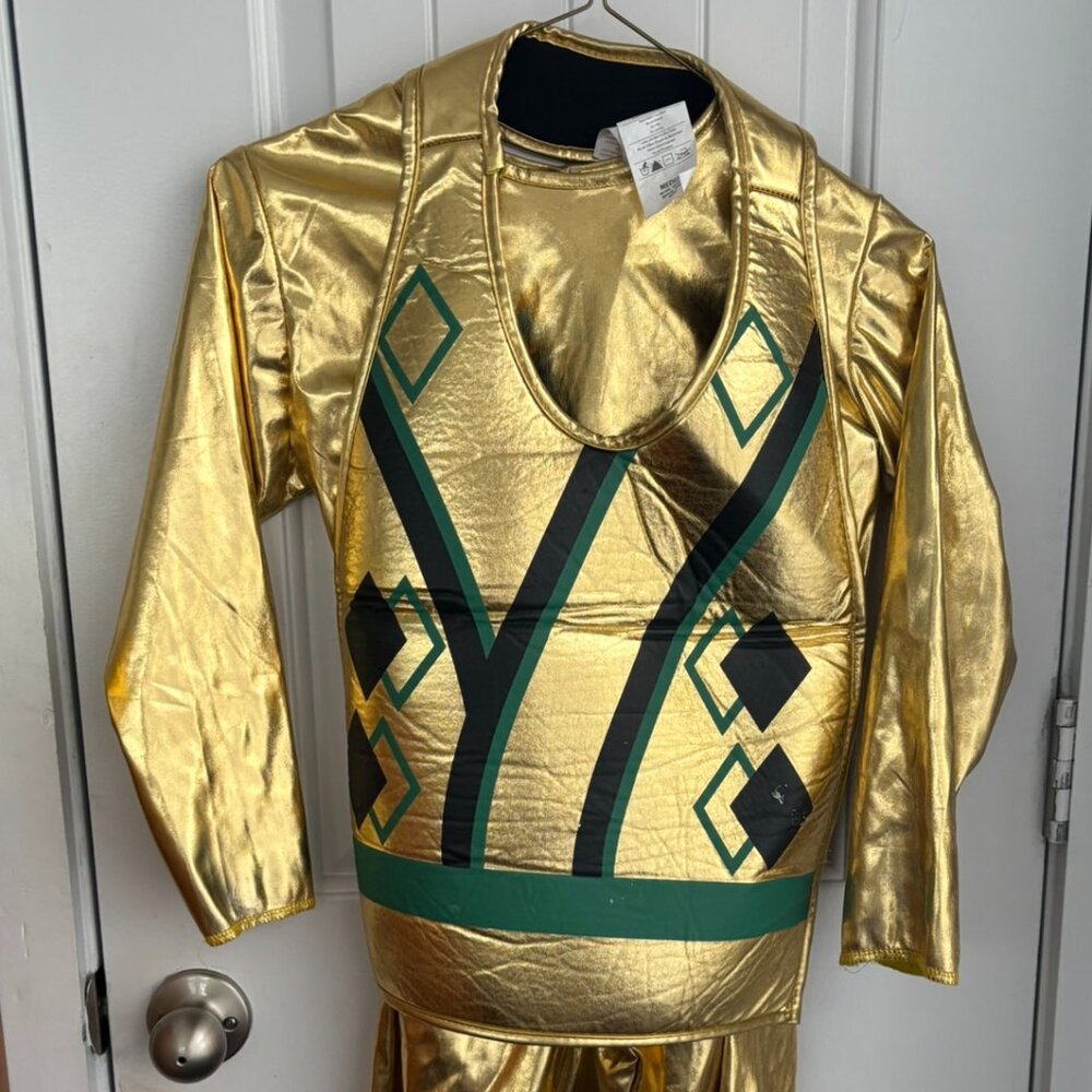 GOLD LLOYD NINJAGO Costume-Medium (7/8, 9/10)